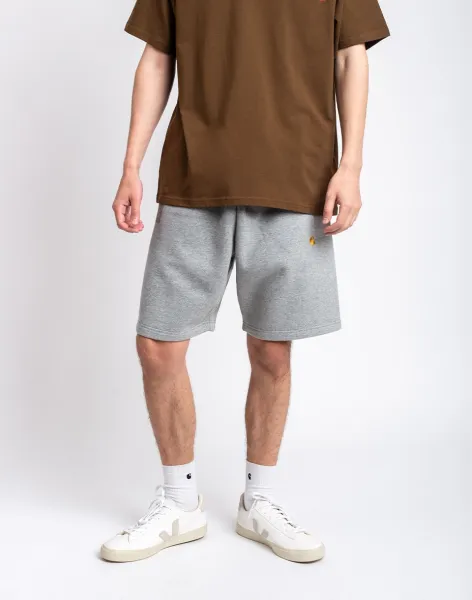 Carhartt WIP Chase Sweat Short "Grey Heather Gold" (I033669-00MXX)