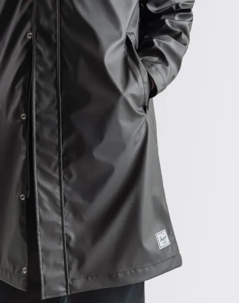 Herschel Supply Long Classic Rain Jacket Women's Black L