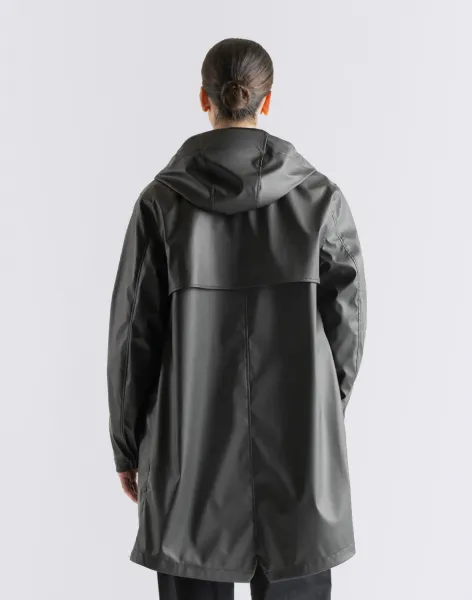 Herschel Supply Long Classic Rain Jacket Women's Black L