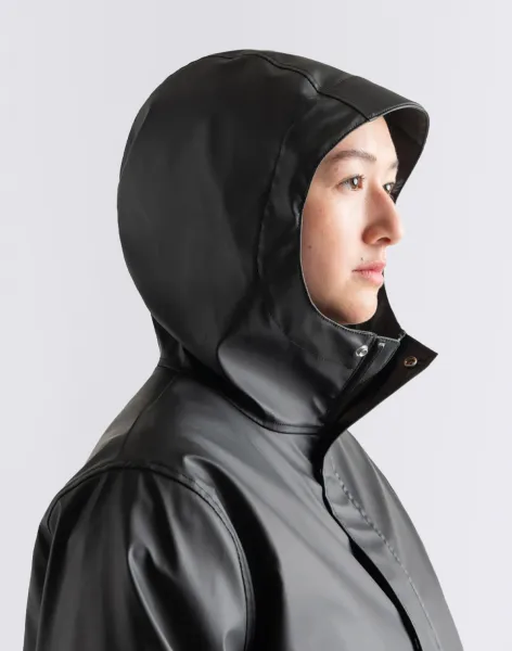 Herschel Supply Long Classic Rain Jacket Women's Black L