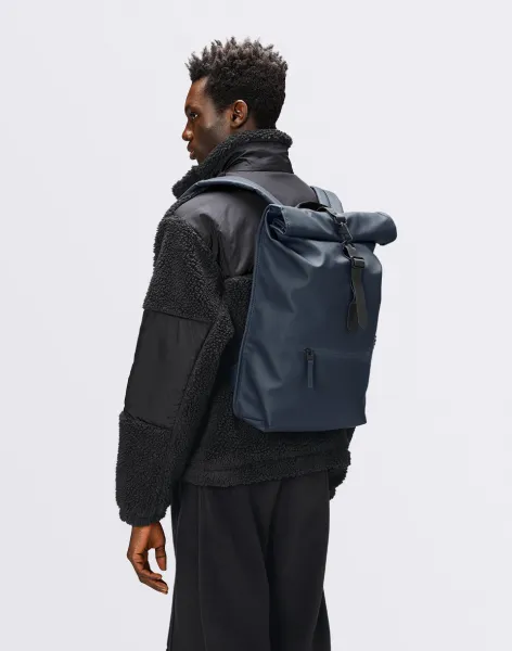 Rains Rolltop Rucksack 47 Navy