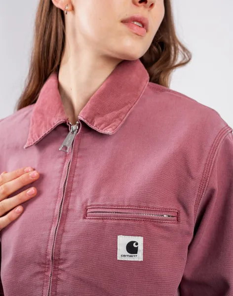 Carhartt WIP W' OG Detroit Jacket Dusky Pink/Dusky Pink stone canvas S