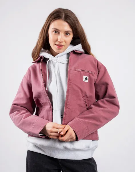 Carhartt WIP W' OG Detroit Jacket Dusky Pink/Dusky Pink stone canvas S