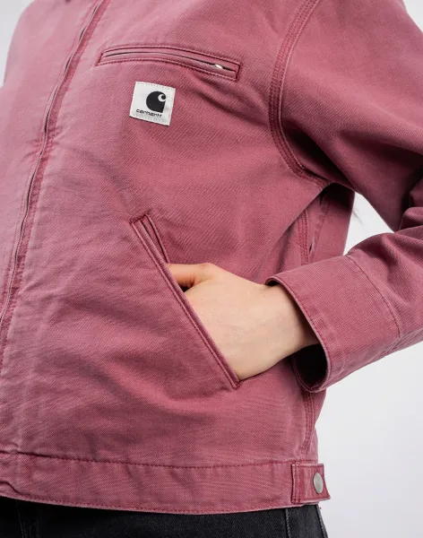 Carhartt WIP W' OG Detroit Jacket Dusky Pink/Dusky Pink stone canvas S