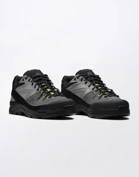 Salomon X-Alp Leather Black/Castlerock/Citron 44 2/3