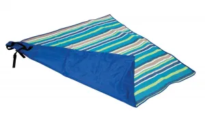 Pikniková deka Bo-Camp 1,5 x 1,4 m, modrá s pruhmi BC4215000