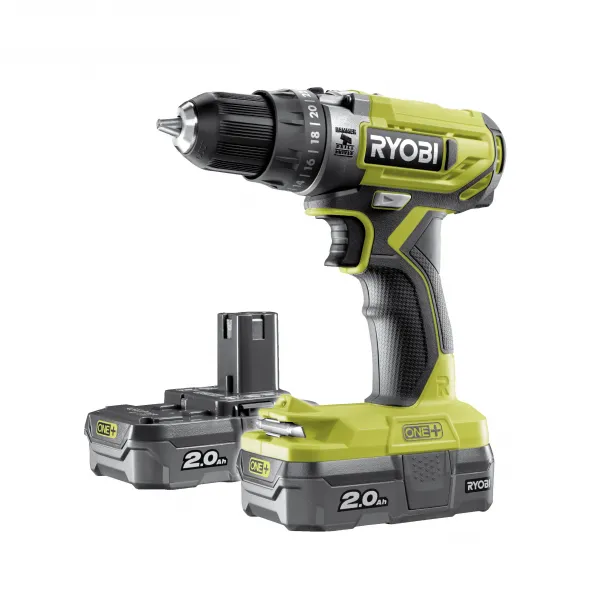 AKU príklepová vŕtačka RYOBI R18PD2-220S RY5133004459