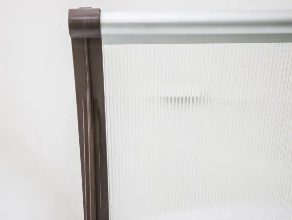 Vchodová strieška VALTELLINA 150 x 82 cm hnedá / bronz GU7315181