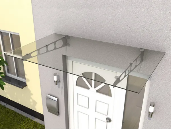 Vchodová strieška GUTTAVORDACH HD/LT 160 x 90 cm strieborná / číra GU7400024