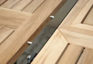 Stôl CONCEPT, rozkladacia, s teakovou doskou DP266CO101732