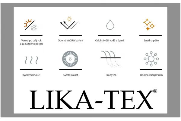 Záhradné kreslo PARIS LIKA-TEX sivé, luxusné, otočné DPMG22-S1-310S