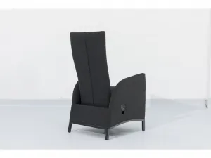 Záhradné kreslo PARIS LIKA-TEX antracit, luxusné, otočné DPMG22-S1-347A