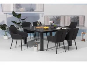 Záhradné kreslo PARIS LIKA-TEX antracit, luxusné DPMG22-S1-365A