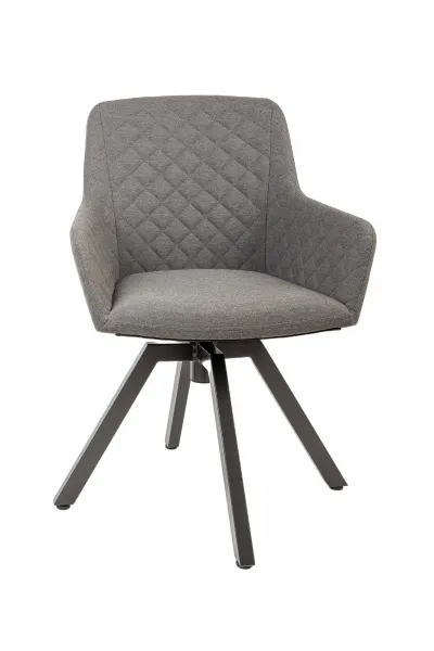 Záhradné kreslo PARIS LIKA-TEX sivé, luxusné, otočné DPMG22-S1-310S