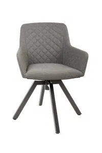 Záhradné kreslo PARIS LIKA-TEX sivé, luxusné, otočné DPMG22-S1-310S