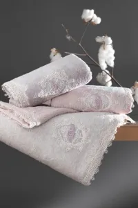 Soft Cotton Osuška DESTAN s čipkou 85x150cm