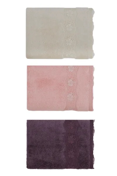 Soft Cotton Osuška STELLA s čipkou 85x150cm