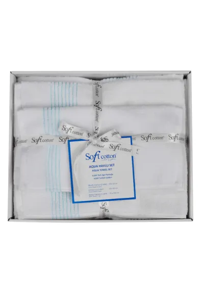 Soft Cotton Darčeková sada uterákov a osušiek AQUA
