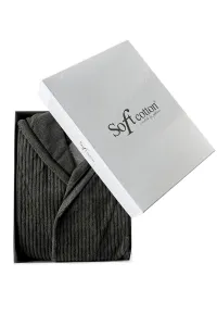Soft Cotton Unisex župan STRIPE s kapucňou
