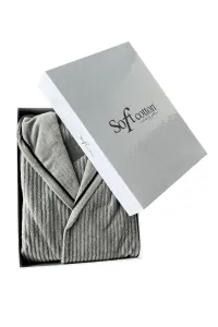 Soft Cotton Unisex župan STRIPE s kapucňou