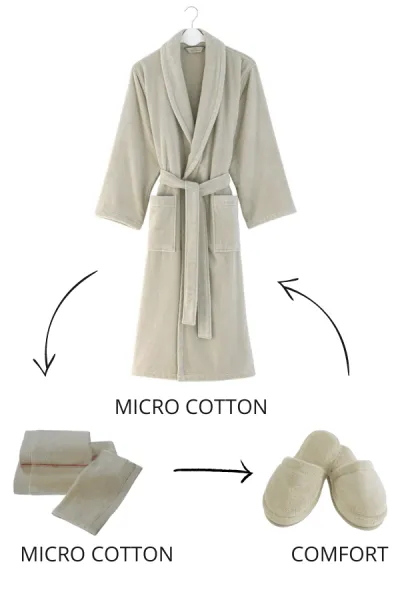 Soft Cotton Pánsky a dámsky župan MICRO COTTON