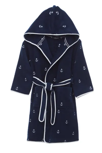 Soft Cotton Detský župan MARINE BOY s kapucňou v darčekovom balení