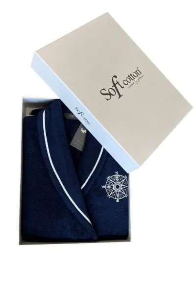 Soft Cotton Dámsky krátky župan MARINE LADY