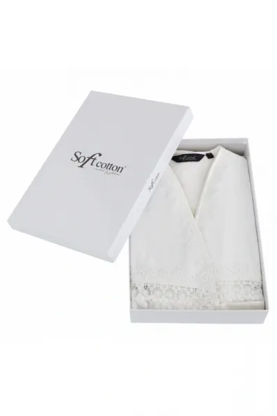 Soft Cotton Dámsky elegantný župan DEMET v darčekovom balení