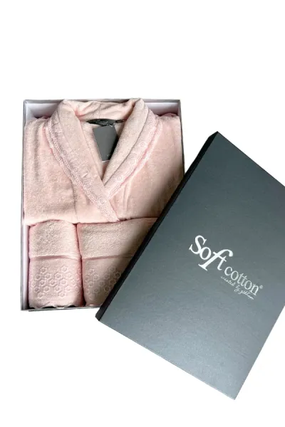 Soft Cotton Darčekové balenie županu, uteráku a osušky FREYA