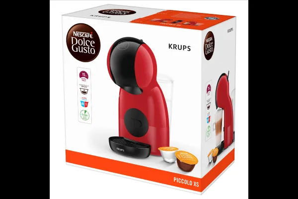Kapsulový kávovar KRUPS Nescafé Dolce Gusto Piccolo KP1A3510 Červený/Čierny