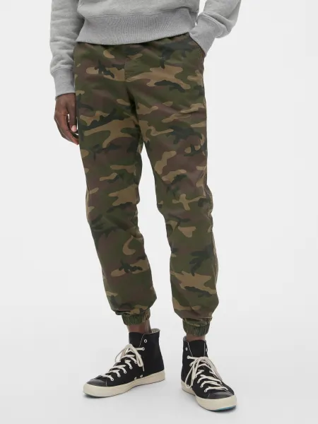 GAP Pánské Kalhoty slim canvas joggers Flex  496157-00 Veľkosť: XXL