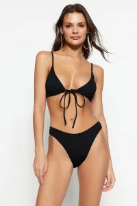 Trendyol Čierny Trojuholník Gippie Bikini Top