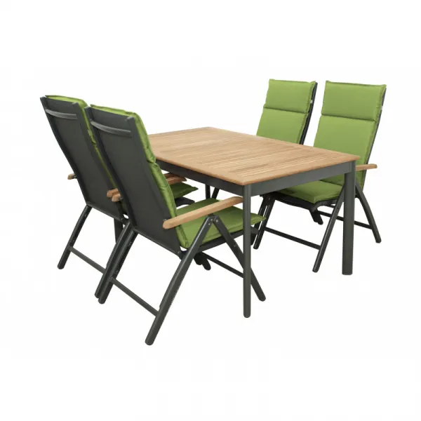 Doppler CONCEPT teak FSC - záhradné hliníkové polohovacie kreslo