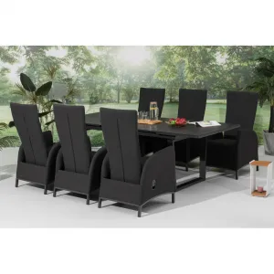 Záhradné kreslo PARIS LIKA-TEX antracit, luxusné, otočné DPMG22-S1-347A