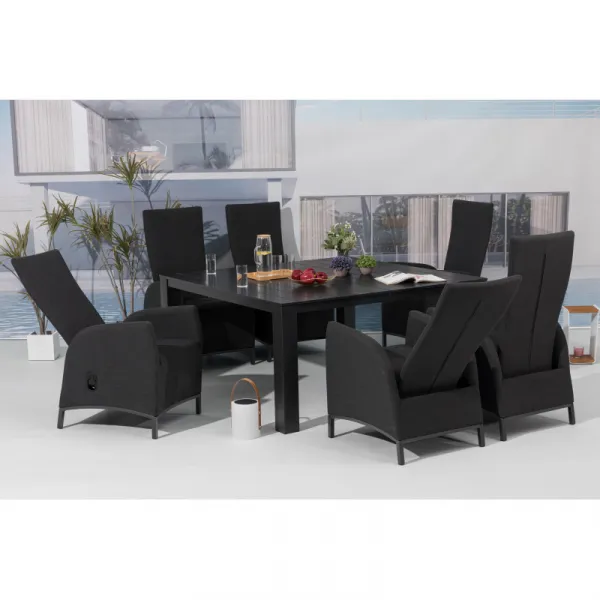 Záhradné kreslo PARIS LIKA-TEX antracit, luxusné, otočné DPMG22-S1-347A