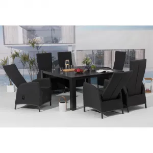 Záhradné kreslo PARIS LIKA-TEX antracit, luxusné, otočné DPMG22-S1-347A