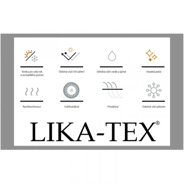Záhradné kreslo PARIS LIKA-TEX sivé, luxusné, otočné DPMG22-S1-310S