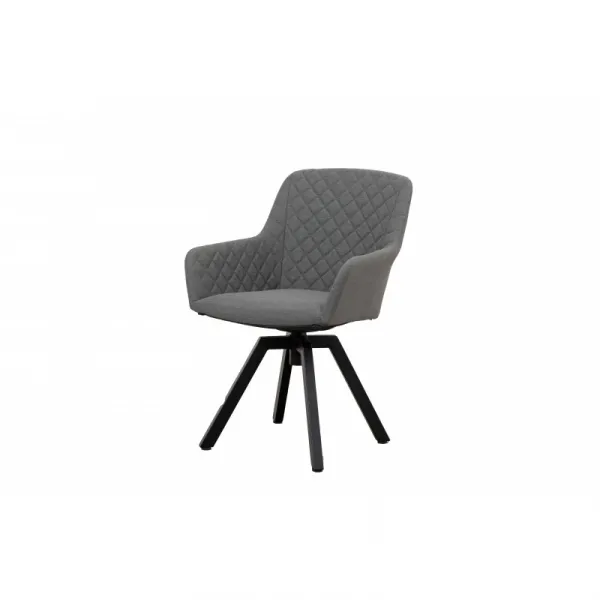 Záhradné kreslo PARIS LIKA-TEX sivé, luxusné, otočné DPMG22-S1-310S