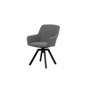 Záhradné kreslo PARIS LIKA-TEX sivé, luxusné, otočné DPMG22-S1-310S