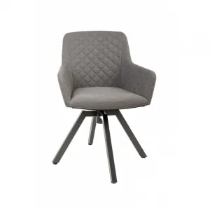 Záhradné kreslo PARIS LIKA-TEX sivé, luxusné, otočné DPMG22-S1-310S