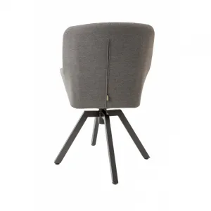 Záhradné kreslo PARIS LIKA-TEX sivé, luxusné, otočné DPMG22-S1-310S