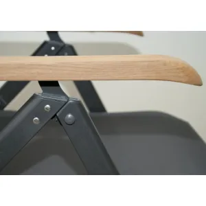 Doppler CONCEPT teak FSC - záhradné hliníkové polohovacie kreslo