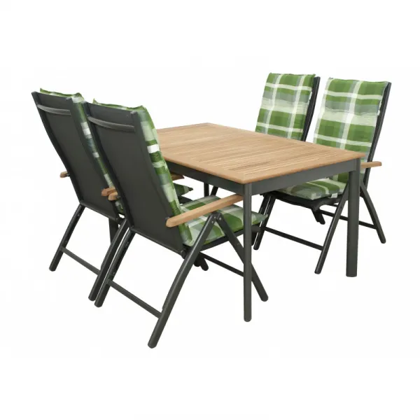 Doppler CONCEPT teak FSC - záhradné hliníkové polohovacie kreslo