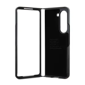 BMW PU CARBON Zadný kryt pre Samsung Galaxy Z Fold5 5G čierny
