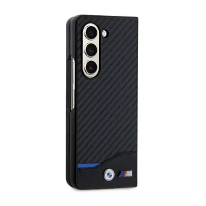 BMW PU CARBON Zadný kryt pre Samsung Galaxy Z Fold5 5G čierny