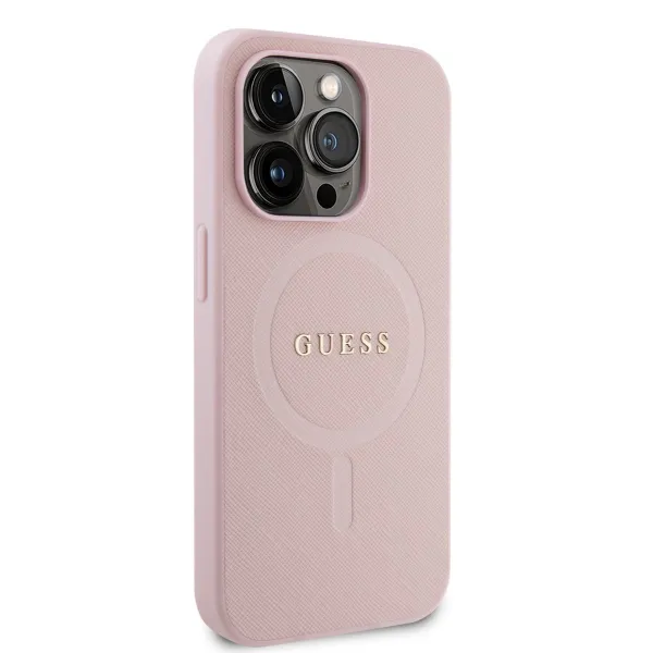GUESS MAGSAFE Kryt pre Apple iPhone 15 Pro ružový