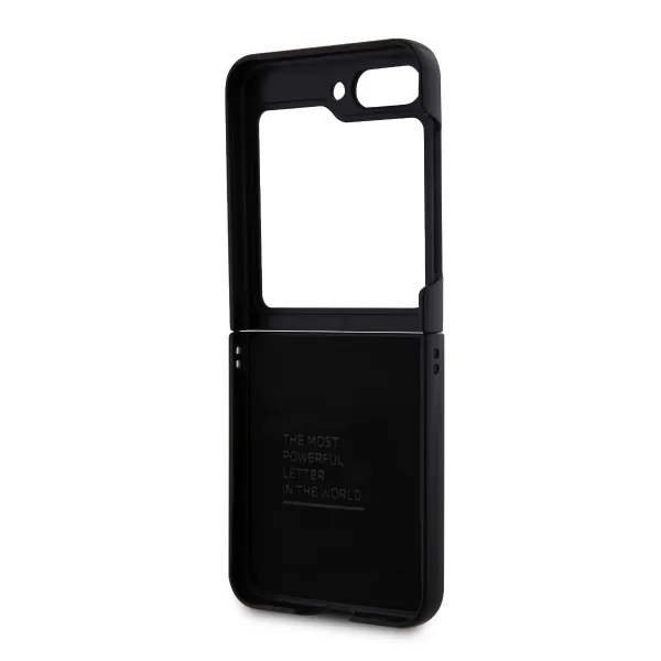 BMW PU CARBON Zadný kryt pre Samsung Galaxy Z Flip5 5G čierny