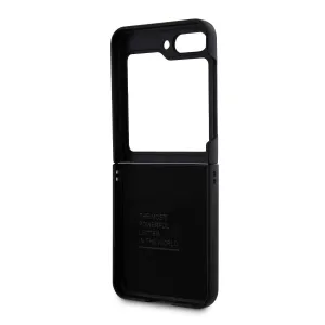 BMW PU CARBON Zadný kryt pre Samsung Galaxy Z Flip5 5G čierny