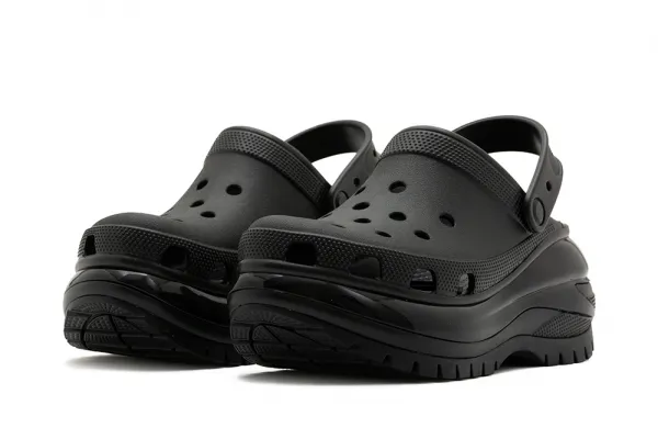 Crocs Classic Mega Crush Clog "Black" (207988-BLACK)