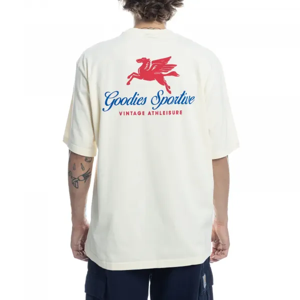 Goodies Sportive Pegasus T-shirt "Butter" (PTM23-BUTTER)